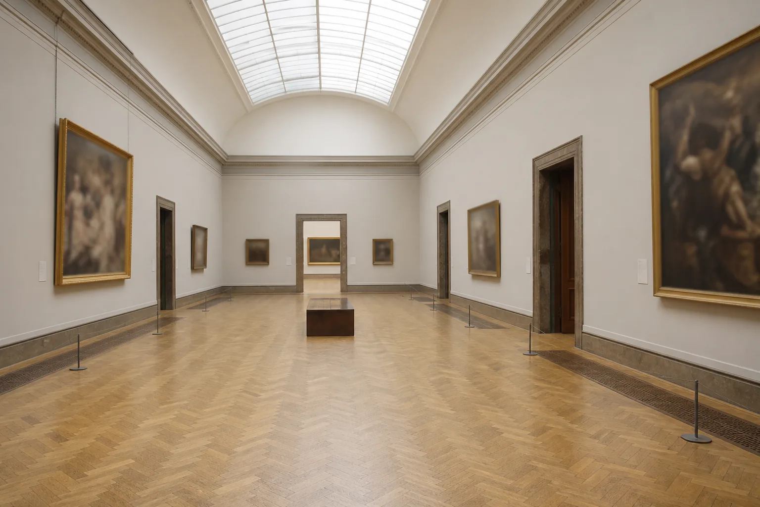 National Gallery skylit room
