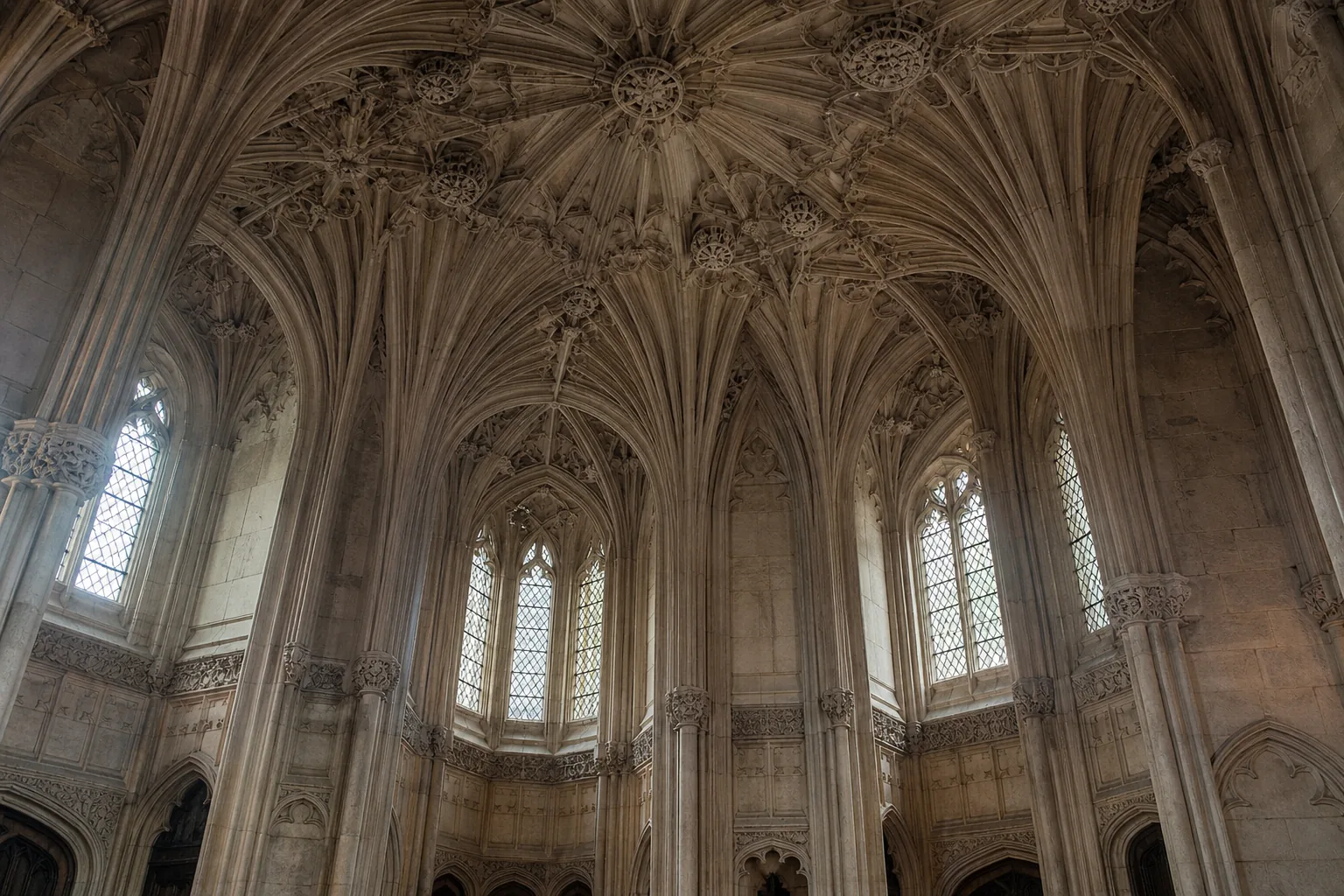 Lady Chapel fan vaulting at Westminster Abbey
